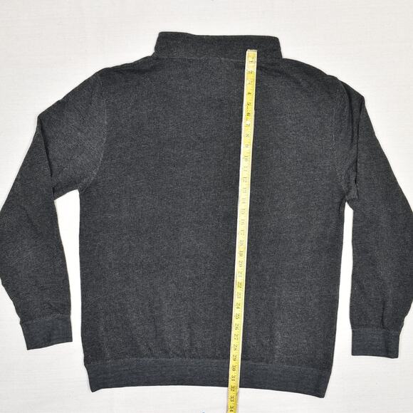 Barret Jackson Men 1/4 Zip Pullover Sweater Cotton Blend Gray Size 2XL - Picture 5 of 8